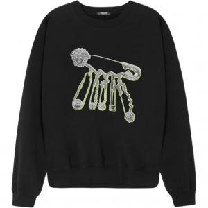Принтованный свитшот VERSACE, черный