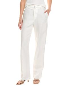Брюки прямого кроя из льняной смеси Enza Costa, белый