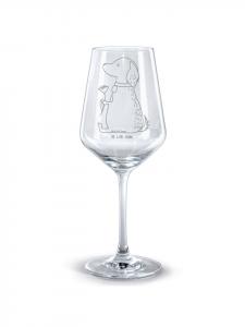 Бокал для вина с изображением собаки-цветка, не говоря ни слова, прозрачный Mr. & Mrs. Panda