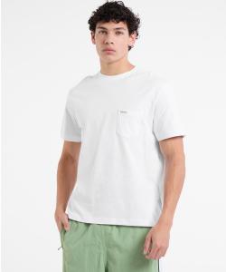 Футболка с V-образным вырезом, свободного кроя, с коротким рукавом GUESS JEANS, белый