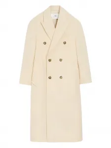 Двубортное пальто AMI Paris, нейтральный