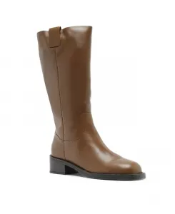 Женские сапоги Hadley на низком каблуке с квадратным носком Arezzo, коричневый