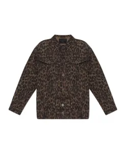 Джинсовая куртка ива Allsaints, коричневый