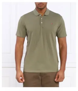 Поло EALIS regular fit Napapijri, зеленый