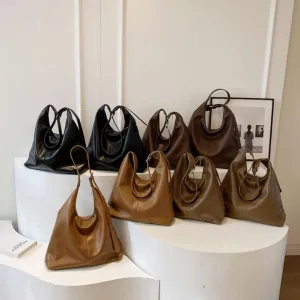 Большие женские сумки-хобо из веганской кожи, наплечные сумки, мягкие сумки-тоут для путешествий и покупок.