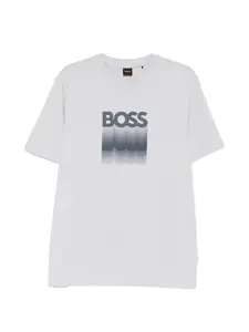 Футболка с логотипом Boss, серый