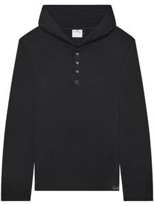 Courrèges шерстяное худи тонкой вязки, черный