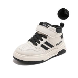 Скользостойкие противоударные износостойкие утепленные высокие детские кроссовки для скейтбординга kids ABC KIDS, бежевый