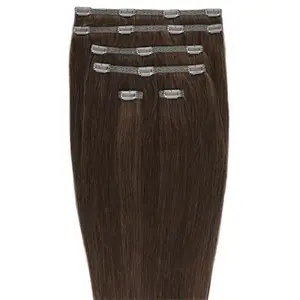 Накладные волосы gold24 clip-in extensions #4 braun - 60 cm Gold24, #33b dunkel rotbraun - 50 cm, количество 1 шт.