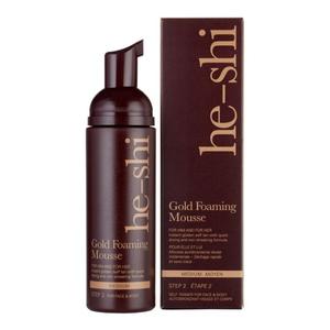 Золотая пена для автозагара для лица и тела He - Shi, 150 мл