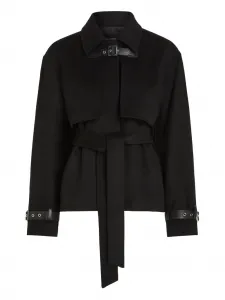 Куртка с поясом на талии Karl Lagerfeld, черный