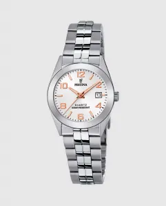 Женские часы F20438/4 Acero Classico из серебристой стали Festina, серебряный