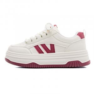 HUANQIU Нескользящие и износостойкие легкие низкие кроссовки для скейтбординга женские бежево-бордовые