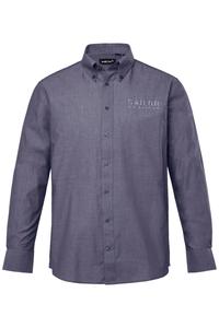 Удобная рубашка на пуговицах Men Plus, темно-синий
