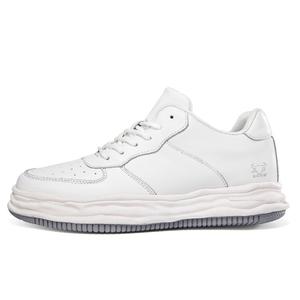 Mansion bull Ботинки Bull's House Low-Top повседневные унисекс белые с увеличением роста на 6 см, цвет White Height Increasing 6CM