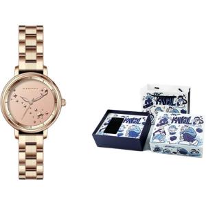 KANGOL Часы Wrist Galaxy Collection Quartz Movement Metal Strap Watch Women's Watch Gold Dial