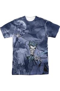 Футболка с коротким рукавом Batman Catch The Joker для взрослых, 100% полиэстер Gildan, белый