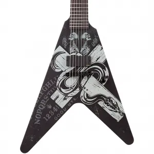 Электрогитара Schecter Guitar Research Chris Howorth V-7 Snake Cross, сатиновый черный