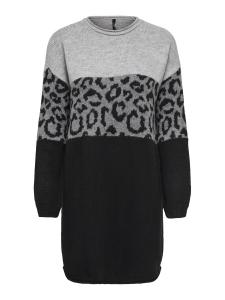 Вязаное платье ONLY ONLJADE, Anthracite/Light grey/mottled grey