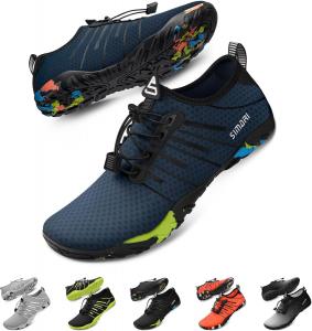 Водные туфли SIMARI для женщин и мужчин - Босоножки с быстрым высыханием, Легкие плавательные тапочки для серфинга, плавания, пляжного спорта, каякинга, дайвинга, Противоскользящий дизайн, синий