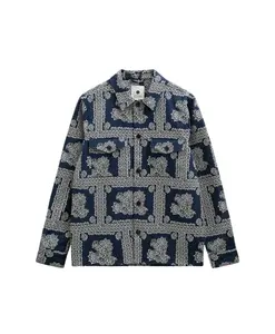 Рубашка с цветочным принтом «Акоскар» Anerkjendt, синий