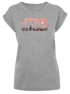 Футболка F4NT4STIC T-Shirt Star Wars Tatooine Logo, пятнистый серый