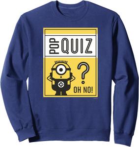 Толстовка Minion POP QUIZ OH NO!, синяя Minions