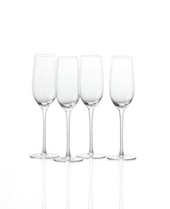 Набор из 4 бокалов для шампанского Gala Fortessa, прозрачный