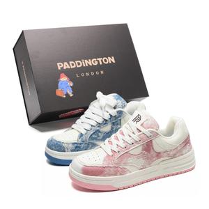 Износостойкие и легкие низкие кроссовки для скейтбординга унисекс Paddington Bears, Blue White