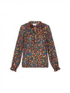 Женская блузка зеленого цвета, разноцветная IZIA