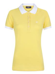Рубашка-поло с короткими рукавами желтого цвета JIMMY SANDERS