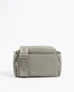 Женская сумка через плечо среднего размера с темным камнем Bimba y Lola, серый