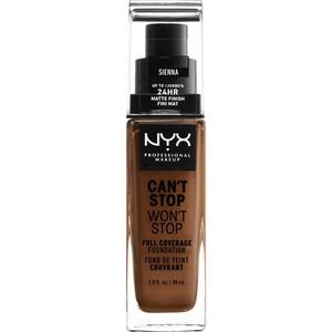 Тональный крем для лица wedding can't stop won't stop 24-hour Nyx Professional Makeup, 34 - sienna, объем 30 мл