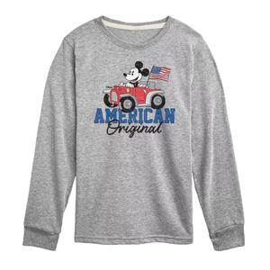 Оригинальная американская футболка с длинными рукавами и рисунком Disney для мальчиков 8–20 лет с Микки Маусом Disney