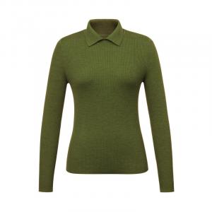 Свитер шерстяной Deep Breath с вертикальными полосками, коричнево-оранжевый