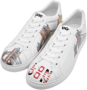 Кроссовки DOGO Casual для мужчин- веганские кожаные и уникальные кроссовки для ходьбы для мужчин, It\'s the Time for London