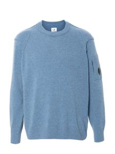 C.P. Company джемпер из смесовой шерсти с декором Lens, синий