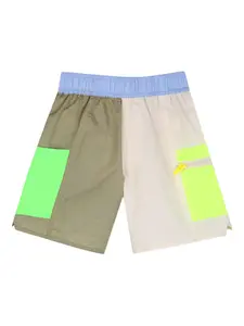 Шорты в стиле колор-блок Billieblush, бежевый