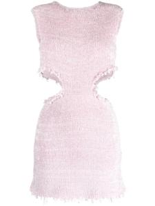 Jil Sander платье с вырезами, фиолетовый