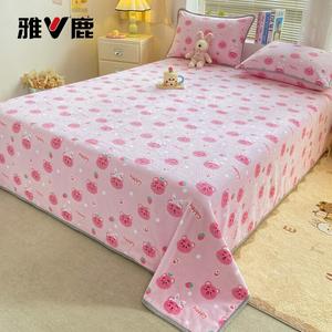 Yalu Флисовый плед 200х230 см, односпальный, цвет Piglet, мягкий и теплый