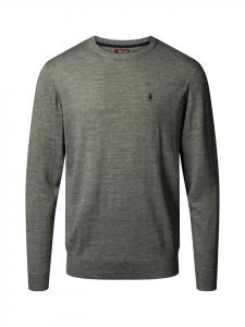 Матовый свитер серого меланжа MCS