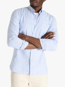 Оксфордская хлопковая рубашка прямого кроя SPOKE, Light Blue