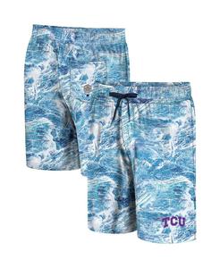 Мужские синие шорты для плавания TCU Horned Frogs Realtree Aspect Ohana Colosseum