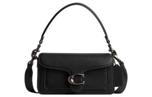COACH Кожаная сумка-мессенджер Tabby через плечо женская black