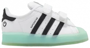 Кроссовки adidas Superstar CF I 'LED Lights - White Semi Flash Aqua', белый