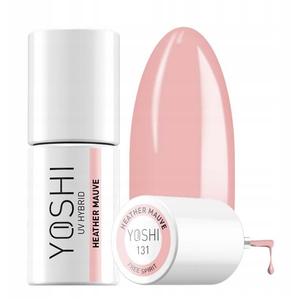 Гибридный лак Yoshi Free Spirit, оттенок Dirty Pink 131 Heather Mauve, 6 мл Puderek