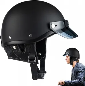 Мужской шлем Jet | Мотоциклетный шлем - складной солнцезащитный козырек с быстросъемным креплением и системой вентиляции для гонок, города, велоспорта, скейтбординга, Mehrfarbig