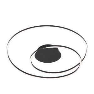 Светодиодный потолочный светильник Fischer & Honsel, 52x9 см, черный