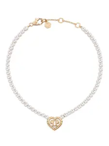 Колье Rocked Hearts Philipp Plein, серебяный