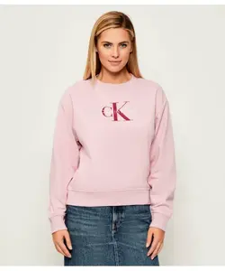 Толстовка Relaxed fit Calvin Klein Jeans, розовый